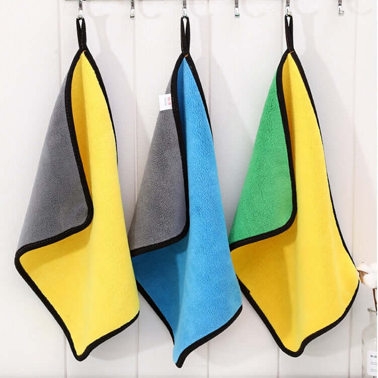 Two-color Couble-sided Car Dual-use Cleaning Car Wash Towel - IceAndFire