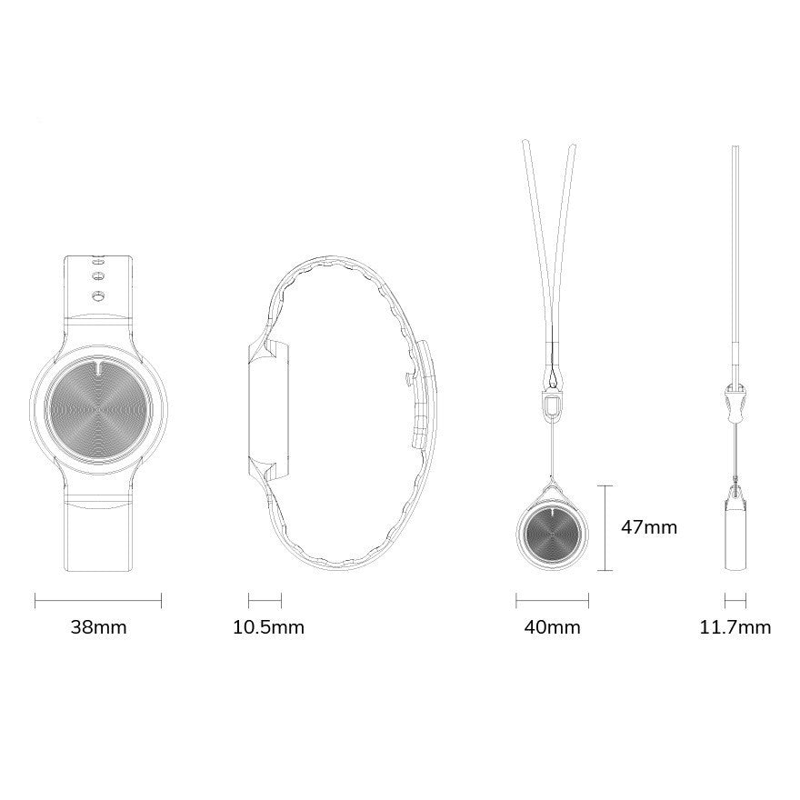 Emergency Call NFC Acceleration Sensor Bluetooth Positioning Bracelet - IceAndFire