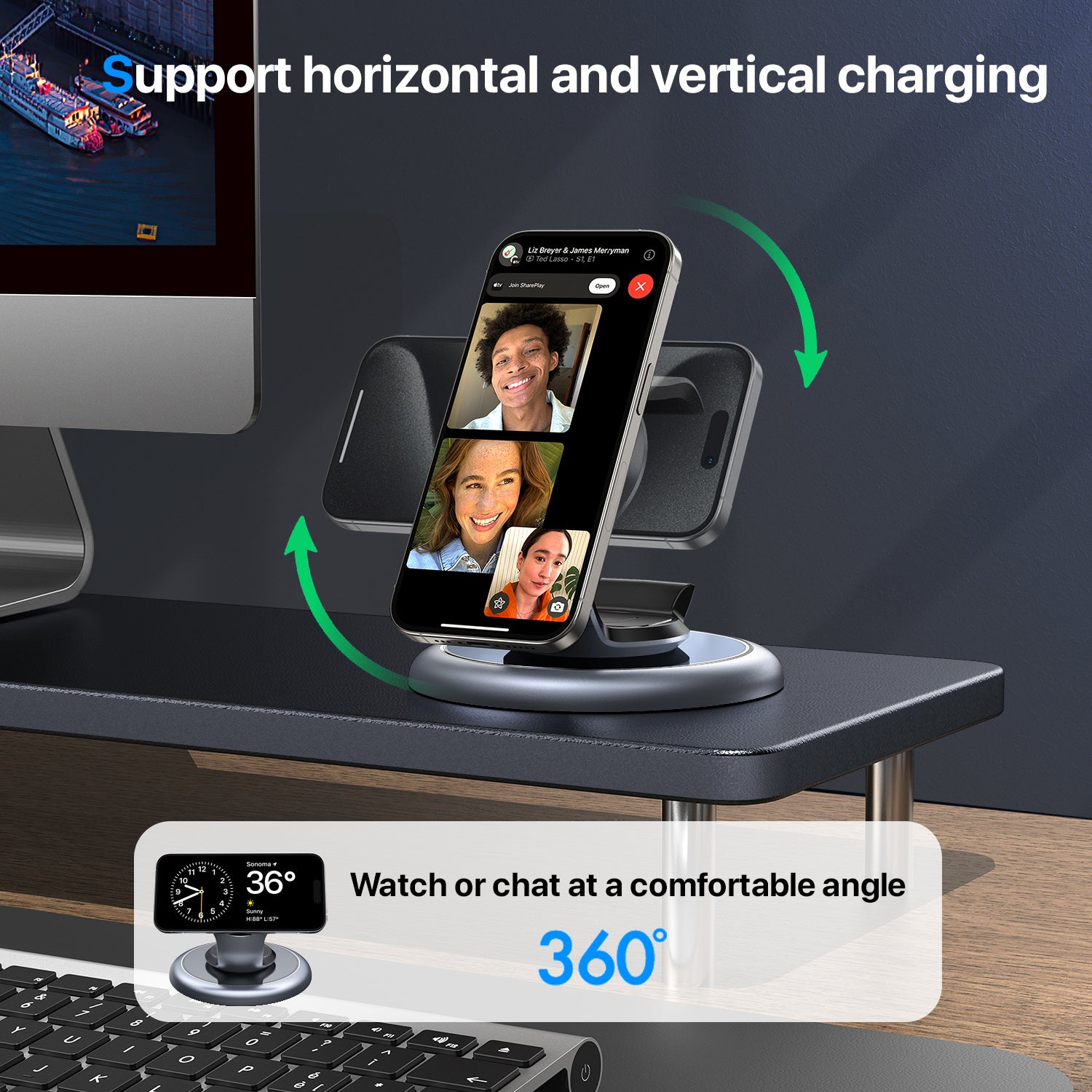 3-in-1 Wireless Charger Dock - IceAndFire