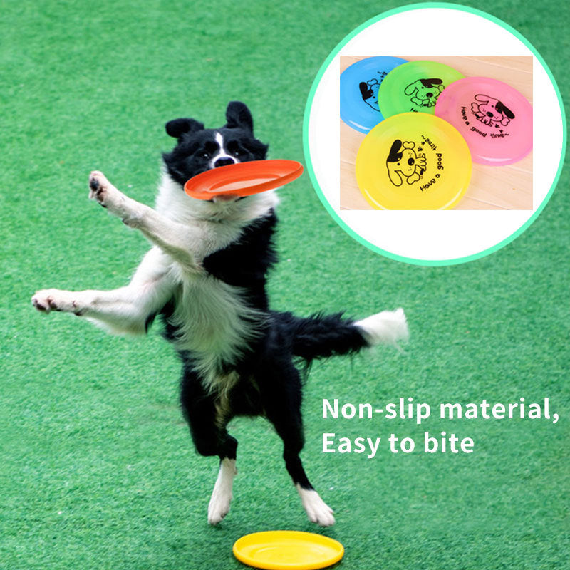 Silicone Flying Saucer Funny Pets Dog Cat Toy Dog Game Flying Discs Resistant Chew Puppy Training Interactive Pet Supplies - IceAndFire