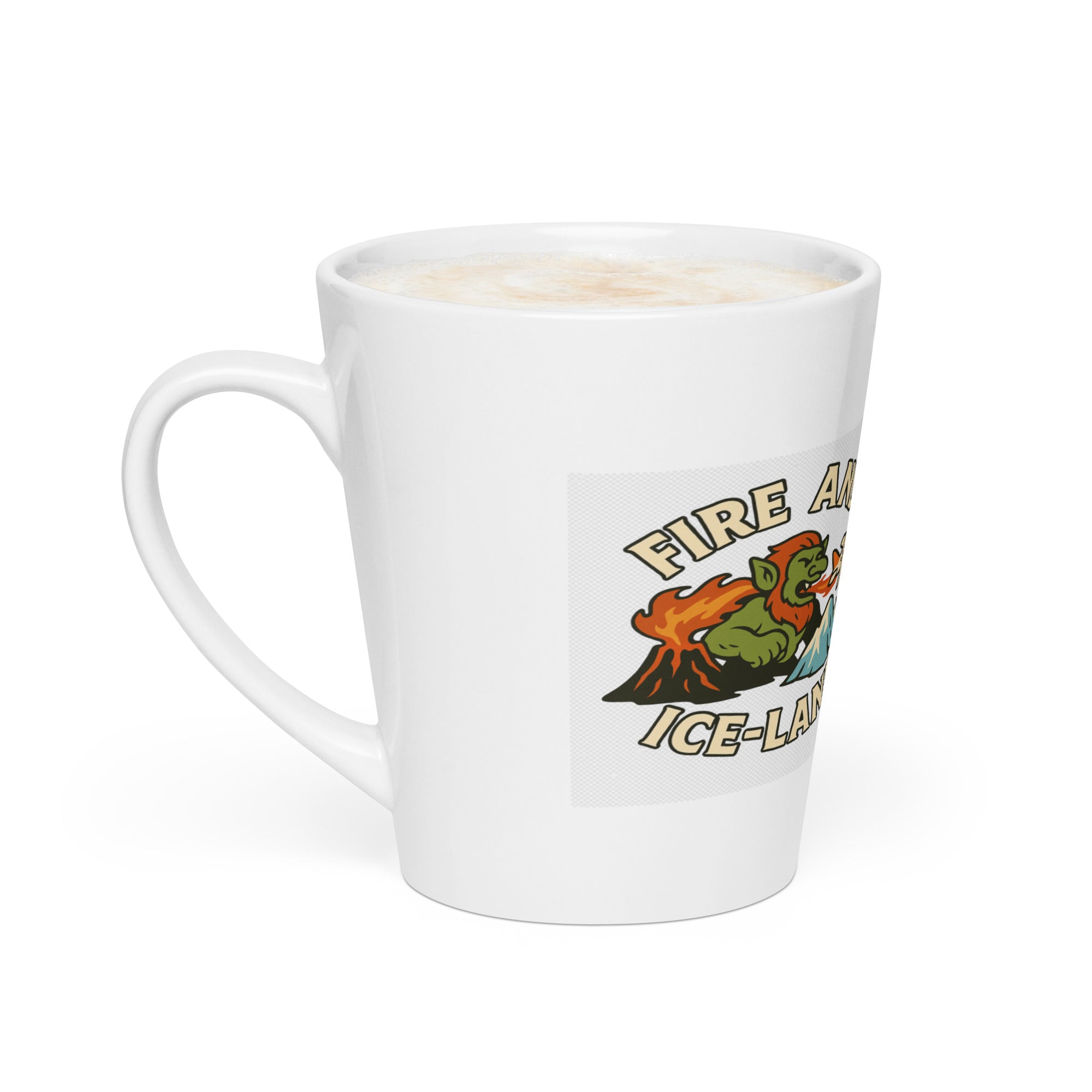 Stylish White Ceramic Latte Mug